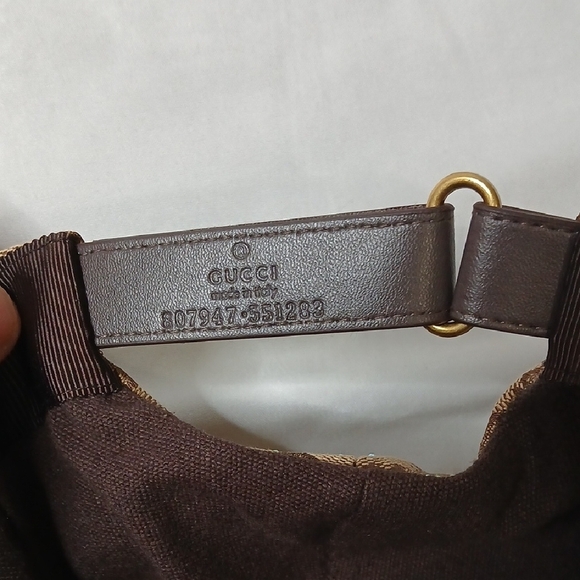 Gucci Brown Monogram Crystal Cap